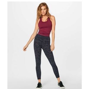 Lululemon Wunder Under High Rise Warp Speed Filtered Electric Coral Size 10